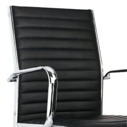 Crosby St Maxwell Adjustable Faux Leather Office Chair, Black -Accent Furniture Shop crosby st maxwell adjustable faux leather office chair black 2