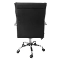 Crosby St Maxwell Adjustable Faux Leather Office Chair, Black -Accent Furniture Shop crosby st maxwell adjustable faux leather office chair black 3