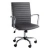 Crosby St Maxwell Adjustable Faux Leather Office Chair, Grey -Accent Furniture Shop crosby st maxwell adjustable faux leather office chair grey