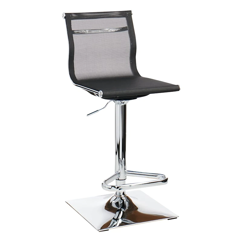 Crosby St Micah Adjustable Barstool, Black 3 Crosby St Micah Adjustable Barstool, Black