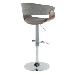 Crosby St Modern Vintage Barstool, Grey -Accent Furniture Shop crosby st modern vintage barstool grey 3