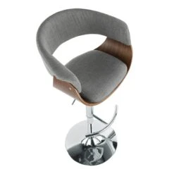 Crosby St Modern Vintage Barstool, Grey -Accent Furniture Shop crosby st modern vintage barstool grey 5