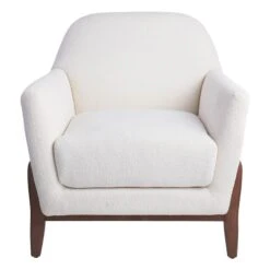 Crosby St Remi Cream Boucle Armchair -Accent Furniture Shop crosby st remi cream boucle armchair 2