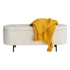 Crosby St Roxie Storage Bench, White -Accent Furniture Shop crosby st roxie storage bench white 2