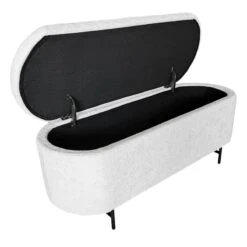 Crosby St Roxie Storage Bench, White -Accent Furniture Shop crosby st roxie storage bench white 4