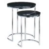 Crosby St Set Of 2 Essex Black Marble Nesting Tables -Accent Furniture Shop crosby st set of 2 essex black marble nesting tables