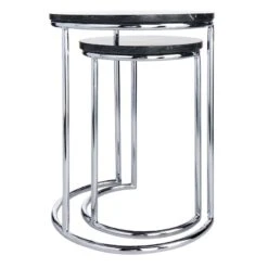 Crosby St Set Of 2 Essex Black Marble Nesting Tables 9 Crosby St Set Of 2 Essex Black Marble Nesting Tables -Accent Furniture Shop crosby st set of 2 essex black marble nesting tables 3