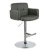 Crosby St Stout Adjustable Faux Leather Barstool, Grey -Accent Furniture Shop crosby st stout adjustable faux leather barstool grey