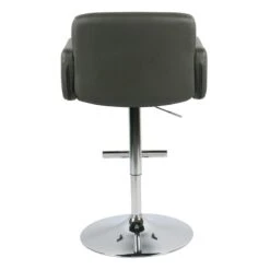 Crosby St Stout Adjustable Faux Leather Barstool, Grey 11 Crosby St Stout Adjustable Faux Leather Barstool, Grey -Accent Furniture Shop crosby st stout adjustable faux leather barstool grey 3