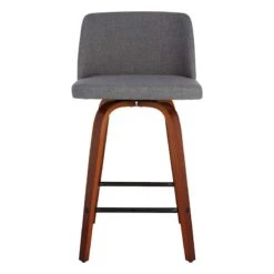Crosby St Toriano Upholstered Counter Stool, 26" -Accent Furniture Shop crosby st toriano upholstered counter stool 26 2