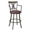 Devon Oversized Brown Barstool With Arms, 30" -Accent Furniture Shop devon oversized brown barstool with arms 30
