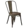 Dublin Metal & Ash Wood Dining Chair -Accent Furniture Shop dublin metal ash wood dining chair