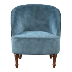 Ella Slate Blue Accent Chair -Accent Furniture Shop ella slate blue accent chair 1