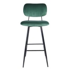 Emerald Velvet Barstool -Accent Furniture Shop emerald velvet barstool 1