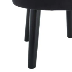 Emmy Ottoman, Black Velvet -Accent Furniture Shop emmy ottoman black velvet 2