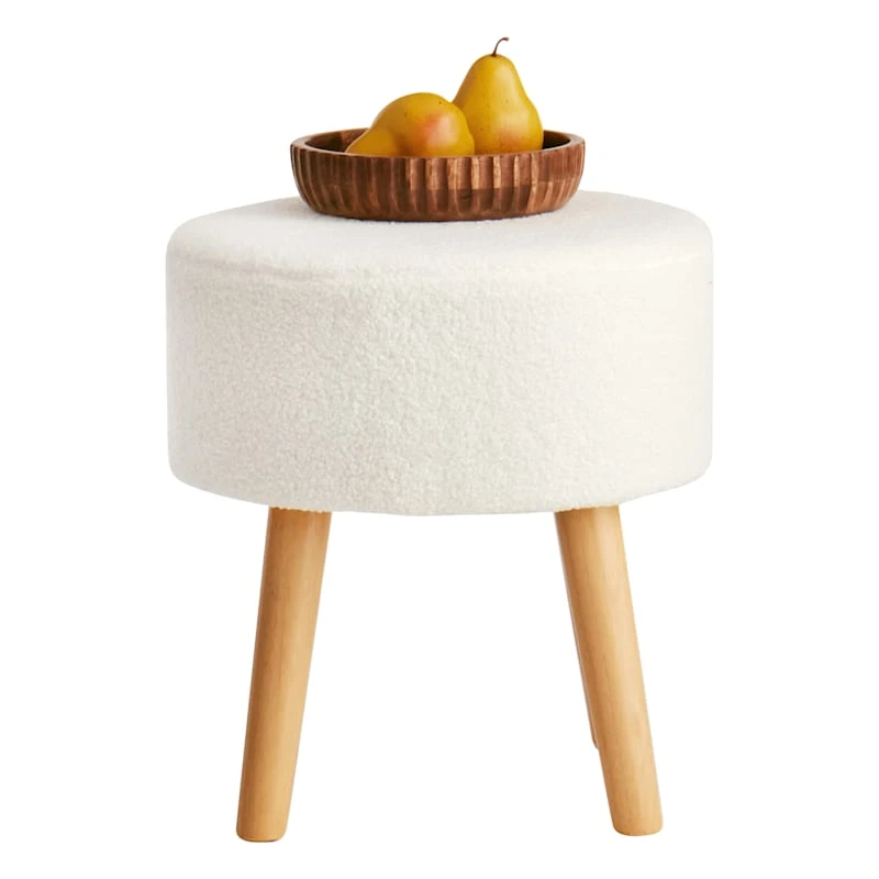 Emmy Ottoman, Sherpa Cream 4 Emmy Ottoman, Sherpa Cream - Image 2