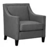 Erica Grey Accent Chair With Nailhead Trim 1 Erica Grey Accent Chair With Nailhead Trim -Accent Furniture Shop erica grey accent chair with nailhead trim