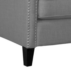 Erica Grey Accent Chair With Nailhead Trim -Accent Furniture Shop erica grey accent chair with nailhead trim 4