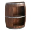 Faux Wine Barrel 2 Tier Display Shelf -Accent Furniture Shop faux wine barrel 2 tier display shelf