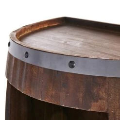 Faux Wine Barrel 2 Tier Display Shelf 12 Faux Wine Barrel 2 Tier Display Shelf -Accent Furniture Shop faux wine barrel 2 tier display shelf 3