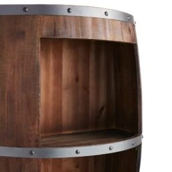 Faux Wine Barrel 2 Tier Display Shelf 13 Faux Wine Barrel 2 Tier Display Shelf -Accent Furniture Shop faux wine barrel 2 tier display shelf 4