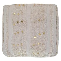 Found & Fable Amala Sequin Tufted Pouf -Accent Furniture Shop found fable amala sequin tufted pouf 2