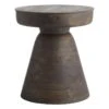 Found & Fable Dark Brown Wood Accent Table -Accent Furniture Shop found fable dark brown wood accent table