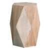 Found & Fable Hexagon Wood Stool Accent Table -Accent Furniture Shop found fable hexagon wood stool accent table