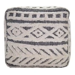 Found & Fable Kai Diamond Tufted Pouf, 16" -Accent Furniture Shop found fable kai diamond tufted pouf 16 4