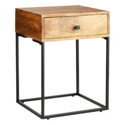Found & Fable Kayla Mango Wood Nightstand