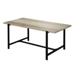 Found & Fable Loggy Wood & Metal Dining Table, 71" -Accent Furniture Shop found fable loggy wood metal dining table 71 2