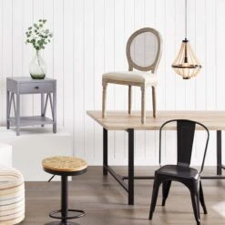 Found & Fable Loggy Wood & Metal Dining Table, 71" -Accent Furniture Shop found fable loggy wood metal dining table 71 5