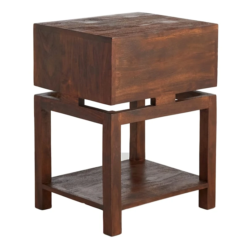 Found & Fable Maddison Chestnut Wood Side Table With Drawer 8 Found & Fable Maddison Chestnut Wood Side Table With Drawer - Image 6