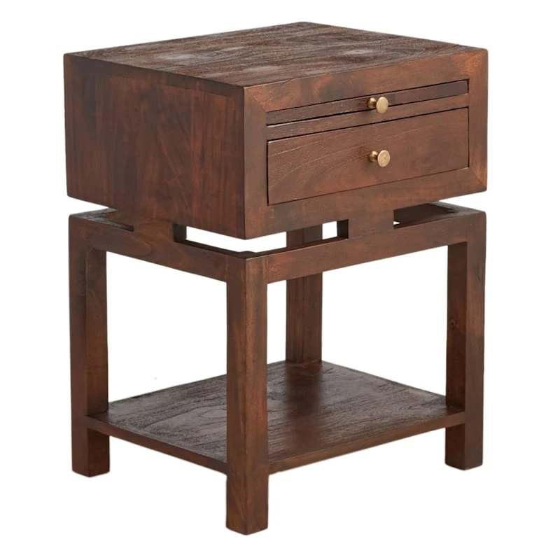 Found & Fable Maddison Chestnut Wood Side Table With Drawer 3 Found & Fable Maddison Chestnut Wood Side Table With Drawer