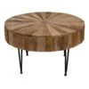 Found & Fable Round Mango Wood Coffee Table With Metal Hairpin Legs, Mango 1 Found & Fable Round Mango Wood Coffee Table With Metal Hairpin Legs, Mango -Accent Furniture Shop found fable round mango wood coffee table with metal hairpin legs mango