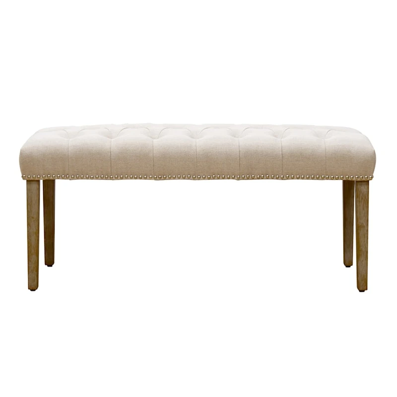 Grace Mitchell Bailey Tufted Bench With Ring Accents 4 Grace Mitchell Bailey Tufted Bench With Ring Accents - Image 2