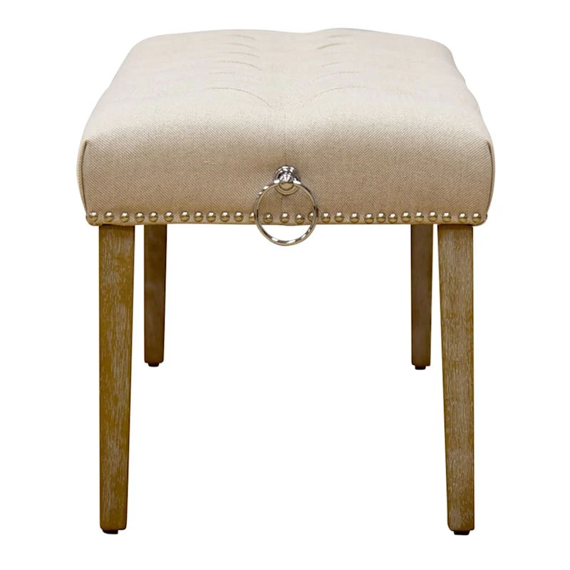Grace Mitchell Bailey Tufted Bench With Ring Accents 5 Grace Mitchell Bailey Tufted Bench With Ring Accents - Image 3