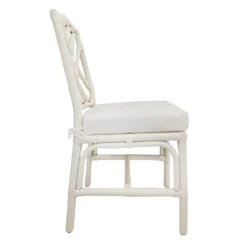 Grace Mitchell Set Of 2 Dana White Rattan Dining Chair -Accent Furniture Shop grace mitchell set of 2 dana white rattan dining chair 3