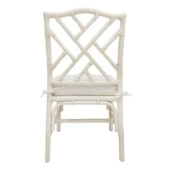 Grace Mitchell Set Of 2 Dana White Rattan Dining Chair -Accent Furniture Shop grace mitchell set of 2 dana white rattan dining chair 4