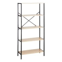 Honeybloom 4-Tier Burnaby Wood & Metal Shelf