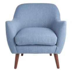 Honeybloom Braxton Blue Armchair -Accent Furniture Shop honeybloom braxton blue armchair 2