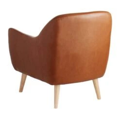 Honeybloom Braxton Faux Leather Chair -Accent Furniture Shop honeybloom braxton faux leather chair 2