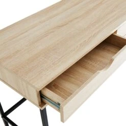 Honeybloom Burnaby 2-Drawer Wood & Metal Desk -Accent Furniture Shop honeybloom burnaby 2 drawer wood metal desk 5