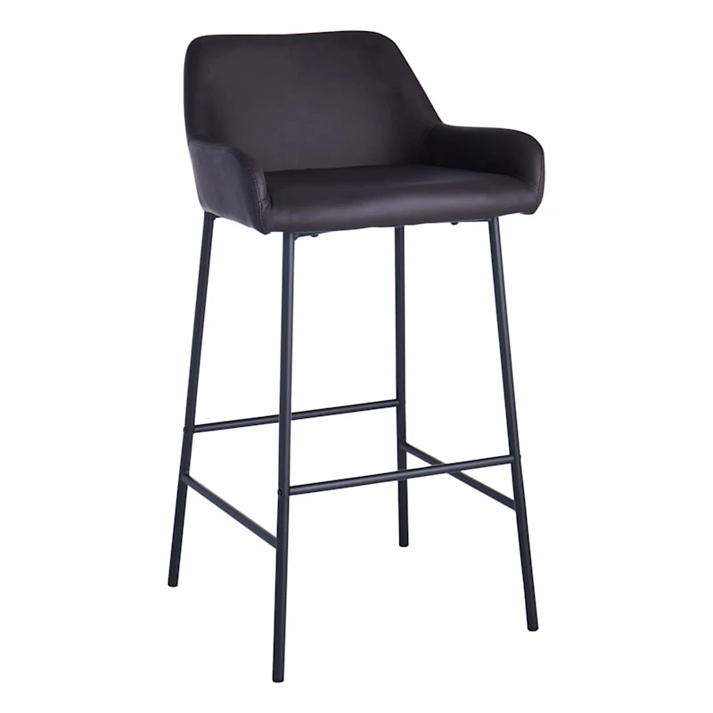 Honeybloom Destin Barstool, Dark Brown 3 Honeybloom Destin Barstool, Dark Brown