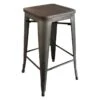 Honeybloom Ennis Metal Counter Stool, 24" -Accent Furniture Shop honeybloom ennis metal counter stool 24