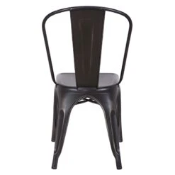 Honeybloom Idris Black Metal Dining Chair -Accent Furniture Shop honeybloom idris black metal dining chair 4