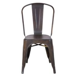 Honeybloom Idris Bronze Metal Dining Chair -Accent Furniture Shop honeybloom idris bronze metal dining chair 1