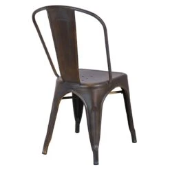 Honeybloom Idris Bronze Metal Dining Chair -Accent Furniture Shop honeybloom idris bronze metal dining chair 3
