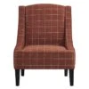 Honeybloom Kayson Paprika Plaid Accent Chair 1 Honeybloom Kayson Paprika Plaid Accent Chair -Accent Furniture Shop honeybloom kayson paprika plaid accent chair