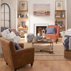 Honeybloom Kayson Paprika Plaid Accent Chair 9 Honeybloom Kayson Paprika Plaid Accent Chair -Accent Furniture Shop honeybloom kayson paprika plaid accent chair 3